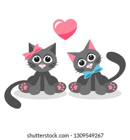 Couple of cats in love