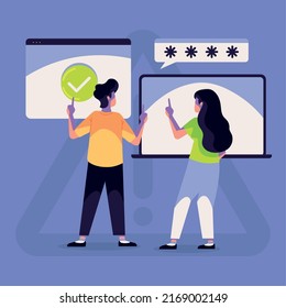 couple check cybersecurity in website
