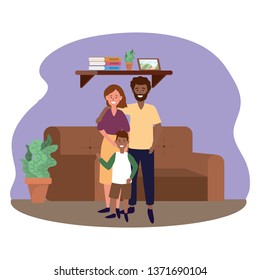 couple with child