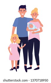 couple with children