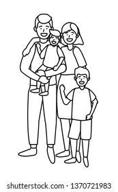 couple with children