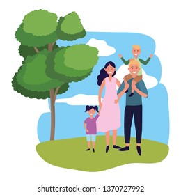couple with children