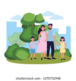 couple with children