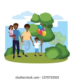 couple with children
