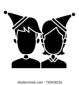Couple in christmas