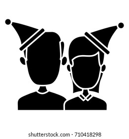 Couple in christmas
