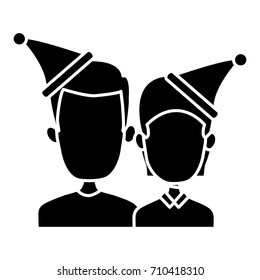 Couple in christmas
