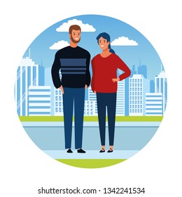 Couple in the city