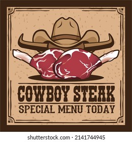 A Couple of Cowboy Steak Special Menu