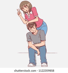 couple cute pose