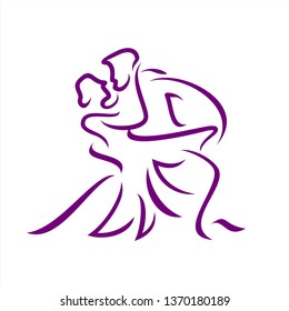 Couple Dance Logo Design Inspiration Couple Stock Vector (Royalty Free ...