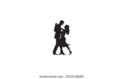 Couple Dance logo vector design