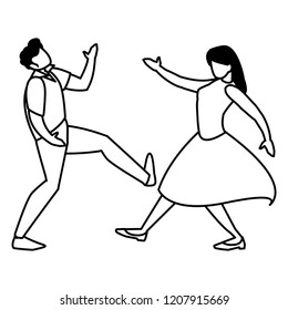 couple of dancers design