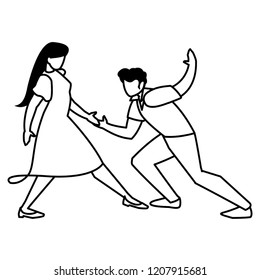 couple of dancers design