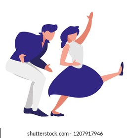couple of dancers design