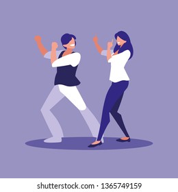 couple dancing avatar character