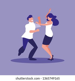 couple dancing avatar character