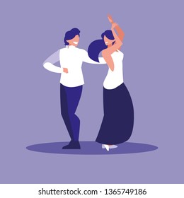 couple dancing avatar character