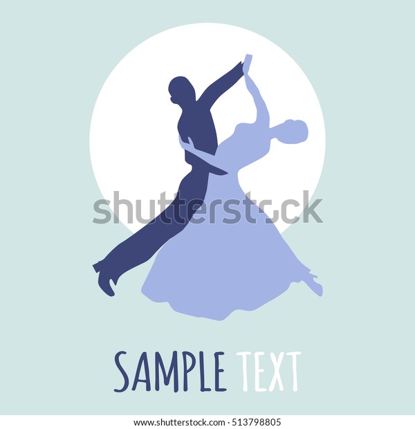 カップルダンスの社交ダンス ベクター画像ロゴ のベクター画像素材 ロイヤリティフリー