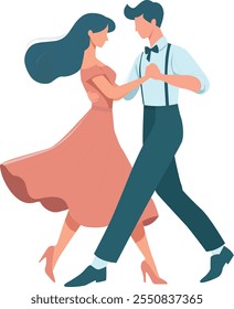 Couple Dancing Illustration | Dance Illustration | Couple Illustration | Dance | Dancing