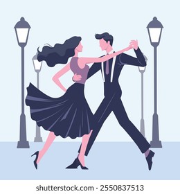 Couple Dancing Illustration | Dance Illustration | Couple Illustration | Dance | Dancing