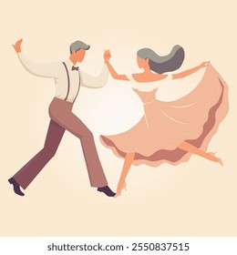 Couple Dancing Illustration | Dance Illustration | Couple Illustration | Dance | Dancing