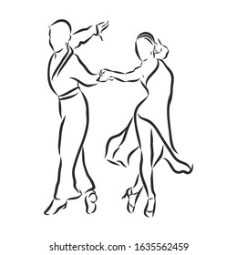 Salsa Dance Sketch High Res Stock Images Shutterstock