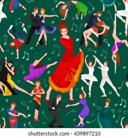 couple dancing modern dance, Partners bachata style design set, traditional flat isolated vector illustration of Man and woman ballroom dancers concept for studio class banner flyer tshirt