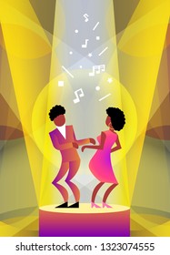 couple dancing on the dance floor