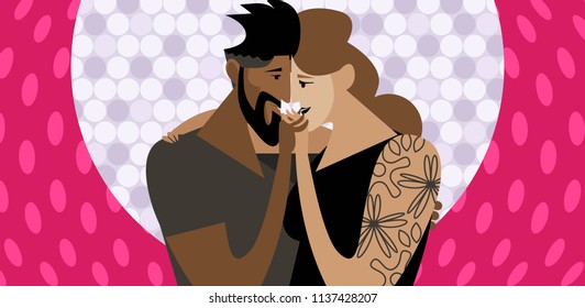 couple dancing slow