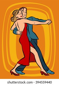 Couple dancing tango