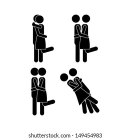 couple design over white background vector illustration