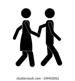 couple design over white background vector illustration  