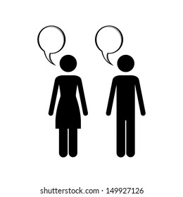 couple design over white background vector illustration 