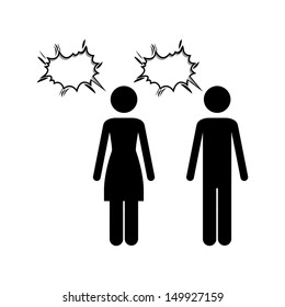 couple design over white background vector illustration 