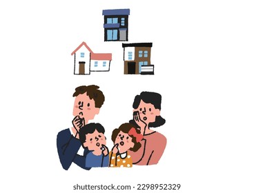  A couple discussing what kind of house to build