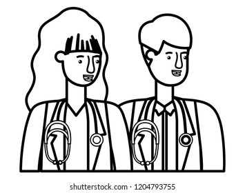 couple of doctors avatar character