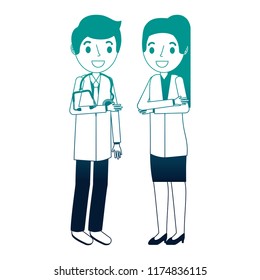 couple doctors characters icon