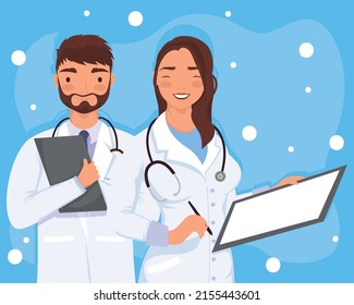 couple doctors with orders characters