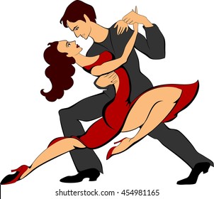 couple doing tango
