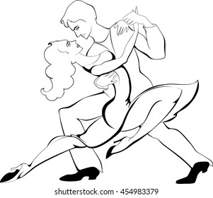 couple doing tango
