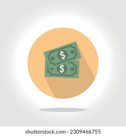Couple of dollars in color.
