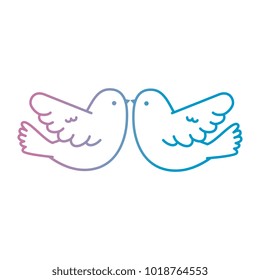 couple doves flying icon