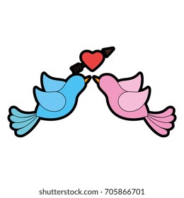 couple of doves icon