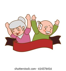 couple elder adults banner