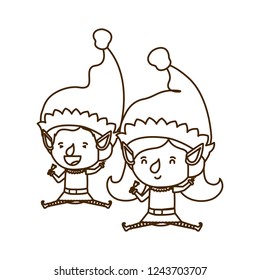 couple of elves moving avatar character