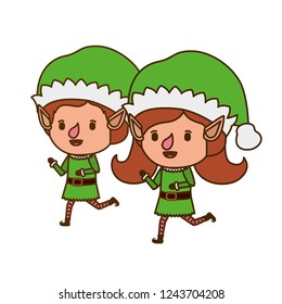 couple of elves moving avatar character