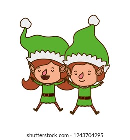 couple of elves moving avatar character
