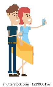 couple and email technology isometric