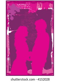 Couple Embracing Silhouette 2